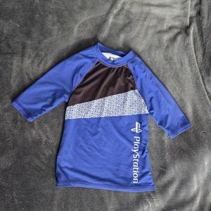 Sony Kids' Blue Rash Guard Swim Shirt